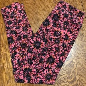 Lularoe Sunflower Leggings OS